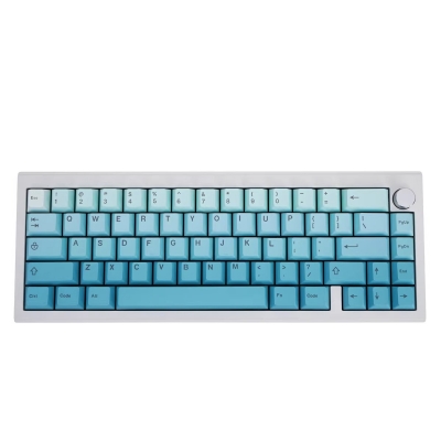 Gradient Cyan Top / Side Legends 104+21 Full PBT Dye Sublimation Keycaps Set for Cherry MX Mechanical Gaming Keyboard